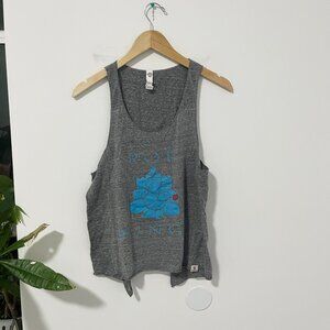 Poe Yoga Poe Punch Gray Logo Workout Tank Size XS